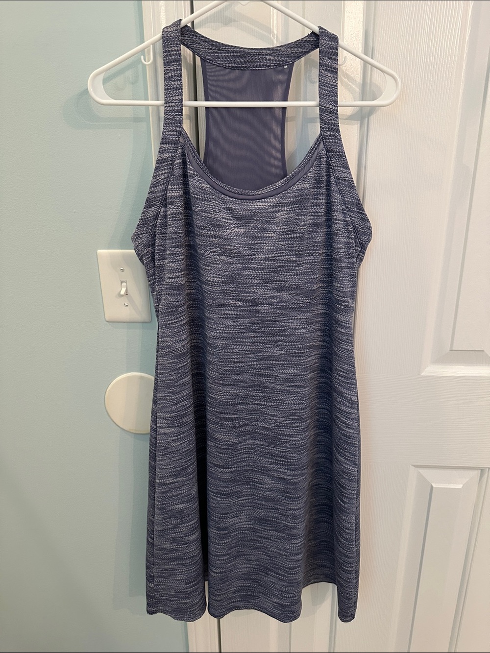 MPG Heathered Blue Active Mini Dress